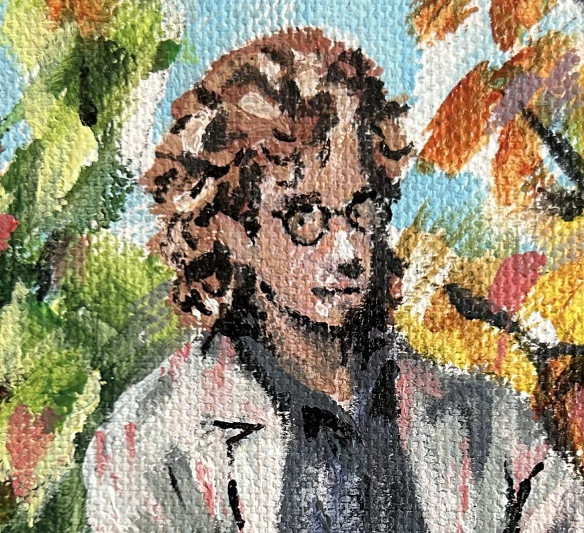 self portrait painterly